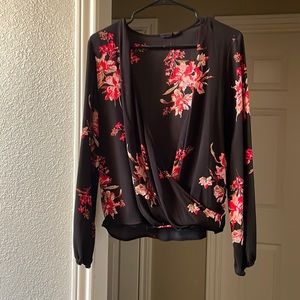 Faux wrap Free Press blouse